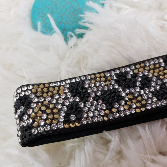 VS Black Bling Crystals Cheetha Print BRAZILIAN - Picture 4 of 4